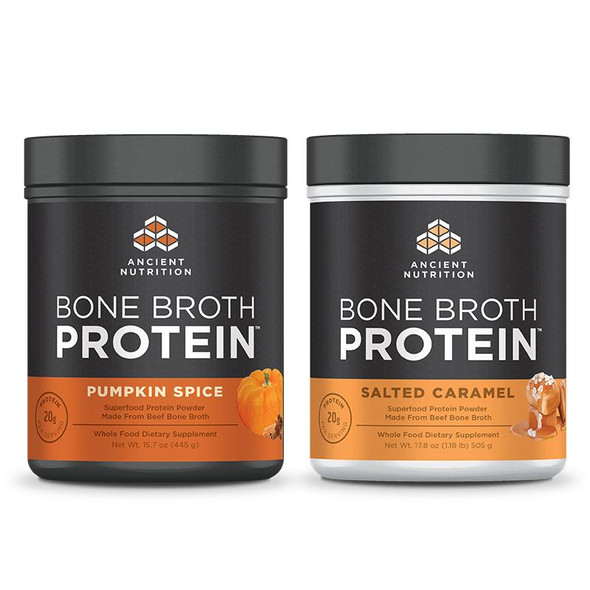 Bone Broth Protein Pumpkin Spice + Salted Caramel Combo