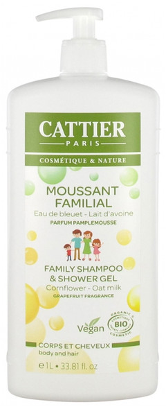 Cattier Family Foaming Fragrance Grapefruit Organic 1L