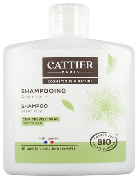 Cattier Oily Scalp Green Clay Shampoo Organic 250ml