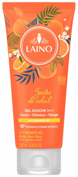 Laino Moisturising 3 in 1 Shower Gel Citrus 200ml