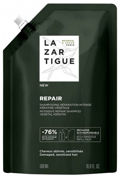 Lazartigue Repair Shampoo Intense Repair Eco-Refill 500ml