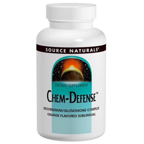 Source Naturals Chem-Defense - Molybdenum/Glutathione Complex Orange Flavor - 45 Lozenges