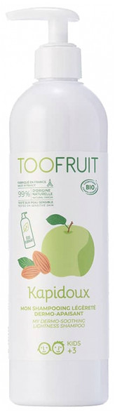 Toofruit Kapidoux Dermo-Soothing Lightness Shampoo Green Apple Sweet Almond Organic 400ml