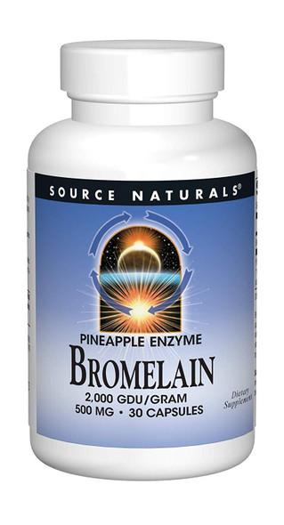 Source Naturals - Bromelain 2000 Gdu, 500mg, 30 capsules