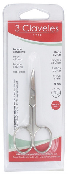 3 Claveles Curve Nail Scissors