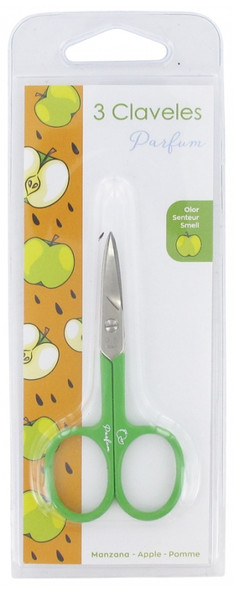 3 Claveles Nail Scissors Curve Apple Scent