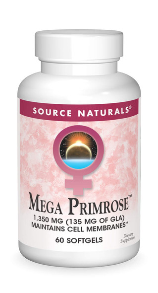 Source Naturals Mega Primrose, 1350mg, 60 Softgels (Eternal Woman)