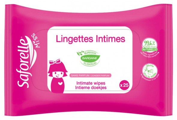 Saforelle Miss 25 Intimate Wipes