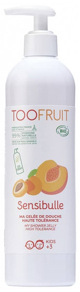 Toofruit Sensibulle High Tolerance Shower Jelly Apricot Peach Organic 400ml