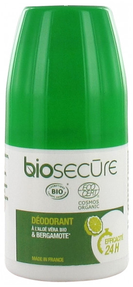 Biosecure Alum Stone Deodorant Aloe Vera Bergamot 50ml