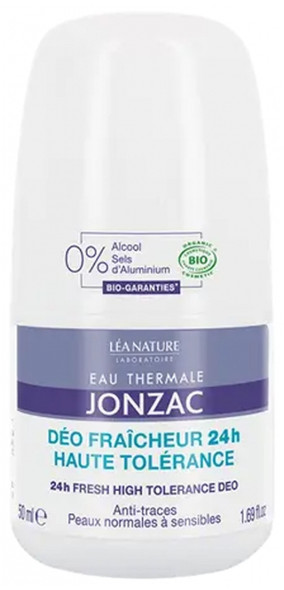 Eau de Jonzac Freshness Deo 24HR High Tolerance Organic 50ml