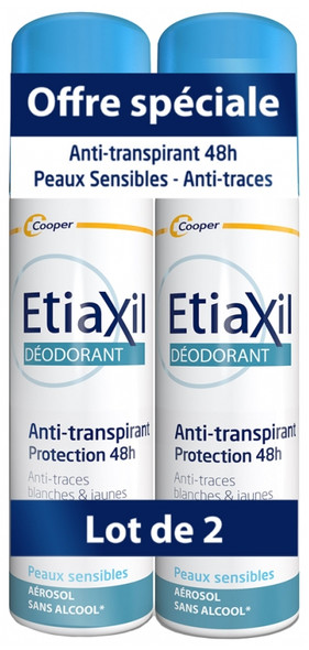 Etiaxil Anti-Perspirant Protection Deodorant 48H Aerosol 2 x 150ml