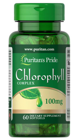 Puritan's Pride Chlorophyll Complex 100mg 60 Count