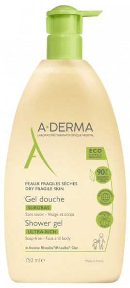 A-DERMA Ultra-Rich Shower Gel 750ml