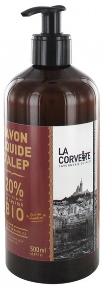 La Corvette Organic Liquid Aleppo Soap 500ml