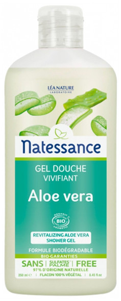 Natessance Organic Revitalizing Aloe Vera Shower Gel 250ml