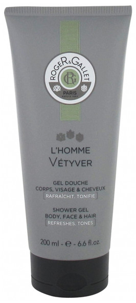 Roger & Gallet L'Homme Vetyver Face & Hair Shower Gel 200ml