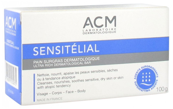 Laboratoire ACM Sensitelial Dermatological Ultra-Rich Bar 100g
