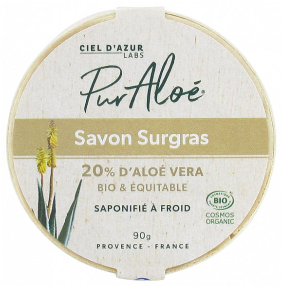 Pur Aloe Organic Aloe Vera Soap 20% Extra-Rich 90g