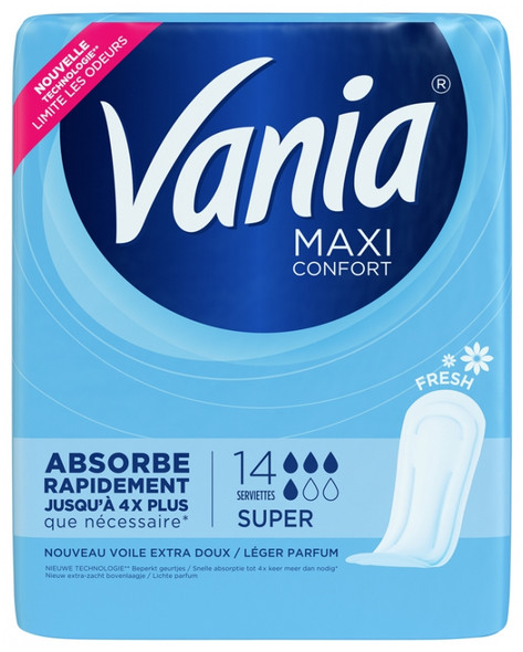 Vania Maxi Comfort Super Fresh 14 Napkins