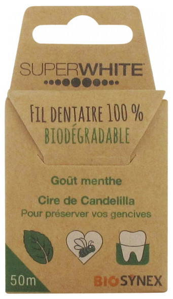 Superwhite Biodegradable Dental Floss 50m