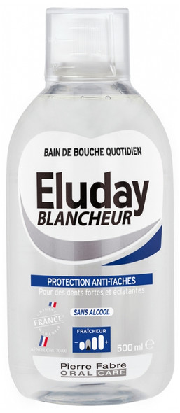 Pierre Fabre Oral Care Eluday Whiteness Daily Mouthwash 500ml