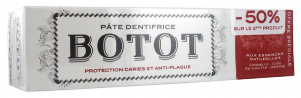 Botot Toothpaste Cinnamon Clove Mint 2 x 75ml