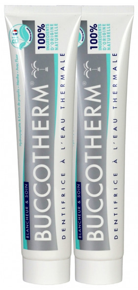 Buccotherm Toothpaste With Thermal Water Whitening and Care Orrganic 2 x 75ml