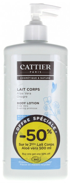 Cattier Modelling Body Milk Organic 2 x 500ml