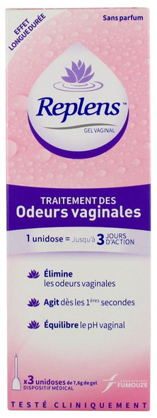 Laboratoires Fumouze Replens Vaginal Odor Treatment Gel 3 Unidoses