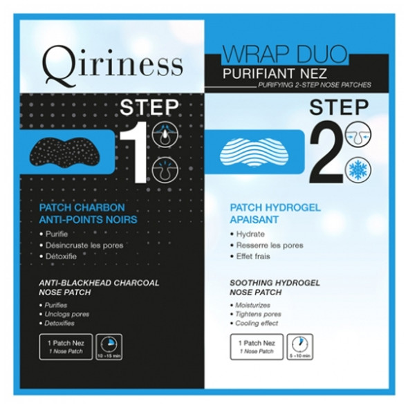 Qiriness Wrap Duo Purifying 2-Step Nose Patches