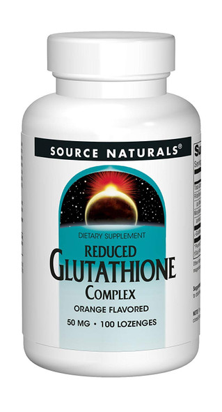 Source Naturals Glutathione Complex Orange Flavored, 50mg, 100 Tablets