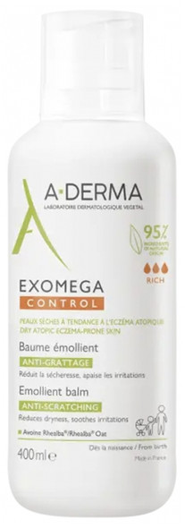 A-DERMA Exomega Control Emollient Balm Anti-Scratching 400ml