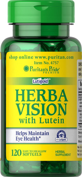 Puritan's Pride Herbavision with Lutein and Bilberry-120 Softgels