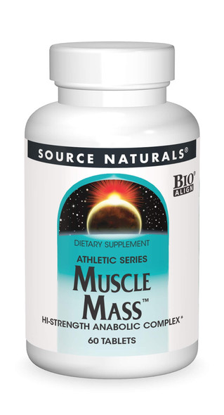 Source Naturals Muscle Mass, Hi-Strength Anabolic Complex,60 Tablets