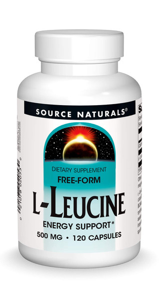Source Naturals L-Leucine A Free Form Essential Amino Acid Supplement For Energy Support- 120 Capsules