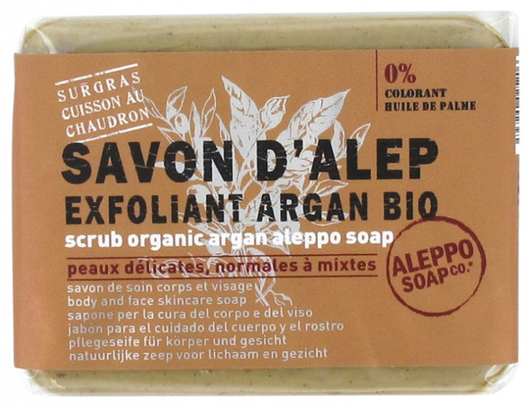 Tade Scrub Organic Argan Aleppo Soap 100g