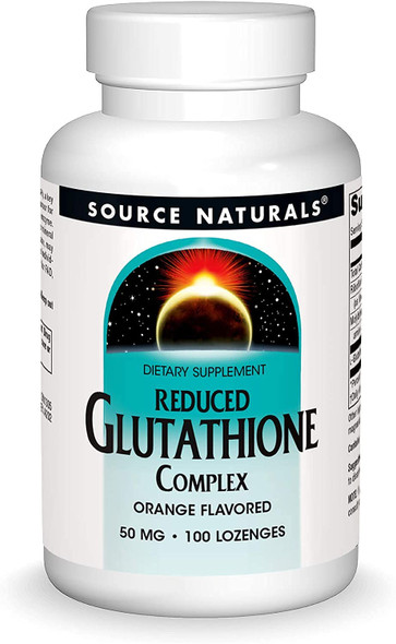 SOURCE NATURALS Sublingual Orange 50Mg Glutathione, 100 CT