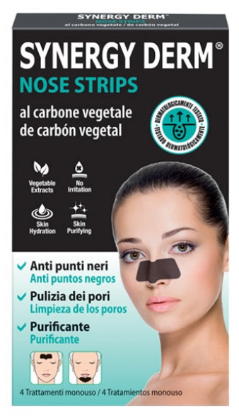 Incarose Synergy Derm Nose Strips Vegetable Charcoal 4 Patches