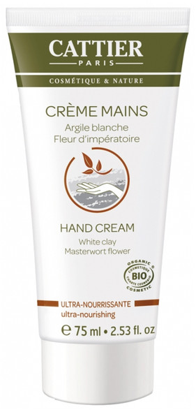 Cattier Hand Cream Ultra-Nourishing Organic 75ml