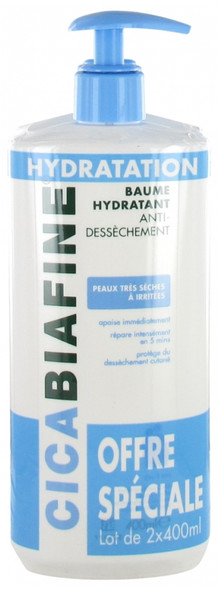 CicaBiafine Anti-Dryness Hydrating Body Balm 2 x 400ml