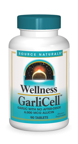 Source Naturals Wellness Garlicell 6000mcg, 90 Tablets
