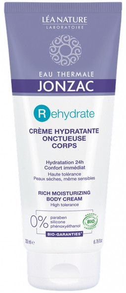 Eau de Jonzac Rehydrate Rich Moisturizing Body Cream Organic 200ml