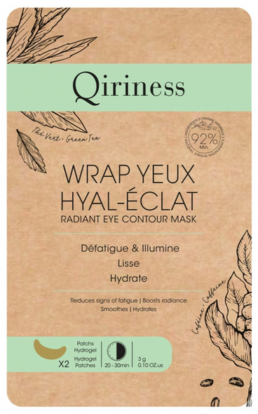 Qiriness Radiant Eye Contour Mask 2 Hydrogel Patches