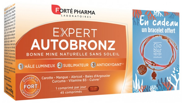 Forte Pharma Expert AutoBronz 45 Tablets + 1 Free Wristband