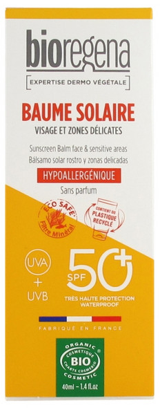 Bioregena Organic Sun Balm Spf50+ 40Ml