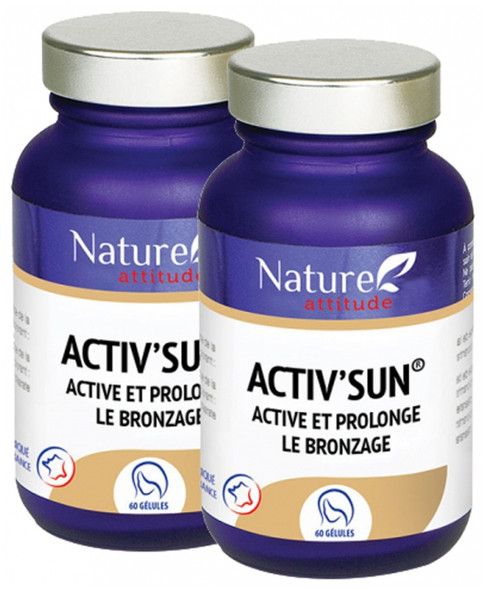 Nature Attitude Activ'Sun Activates and Prolongs the Tan 2 x 60 Capsules