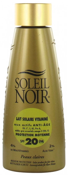 Soleil Noir Vitaminised Sun Milk Medium Protection Spf20 150Ml