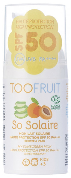 Toofruit So Solaire My Sunscreen Milk High Protection SPF50 Organic 30ml