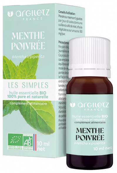 Argiletz Essential Oil Peppermint (Mentha x piperita) Organic 10ml